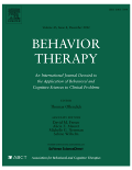 cover of behavior therapy journal