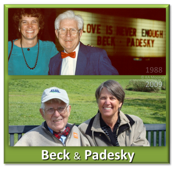 Aaron T Beck and Christine A Padesky in 1988 and 2009
