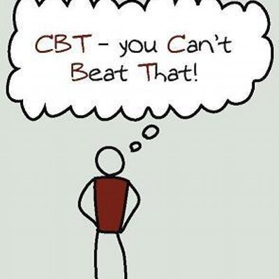 photo of stick figure saying cbt you can't beat that