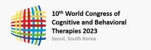 logo for the 2023 world congress in cognitive and behaviorial therapies in seoul, south korea