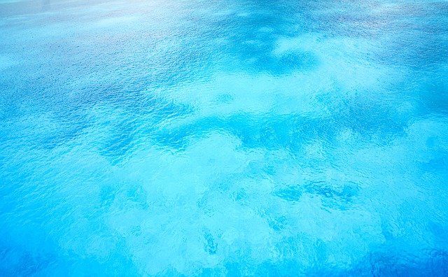 blue cloudy water