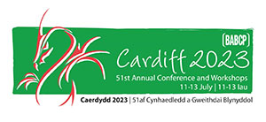 logo for the 51st babcp conference to be held in cardiff uk from 11-13 july 2023