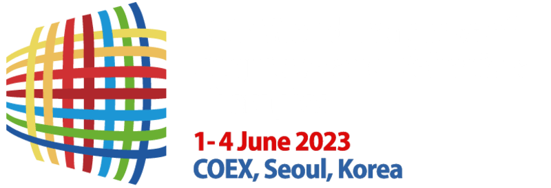 logo for the 2023 world congress in cognitive and behaviorial therapies in seoul, south korea